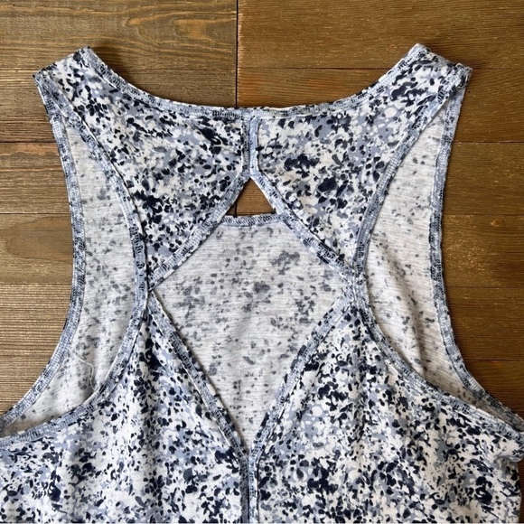 Athleta Breezy Printed Cutout Racerback Tank - Picture 7 of 9
